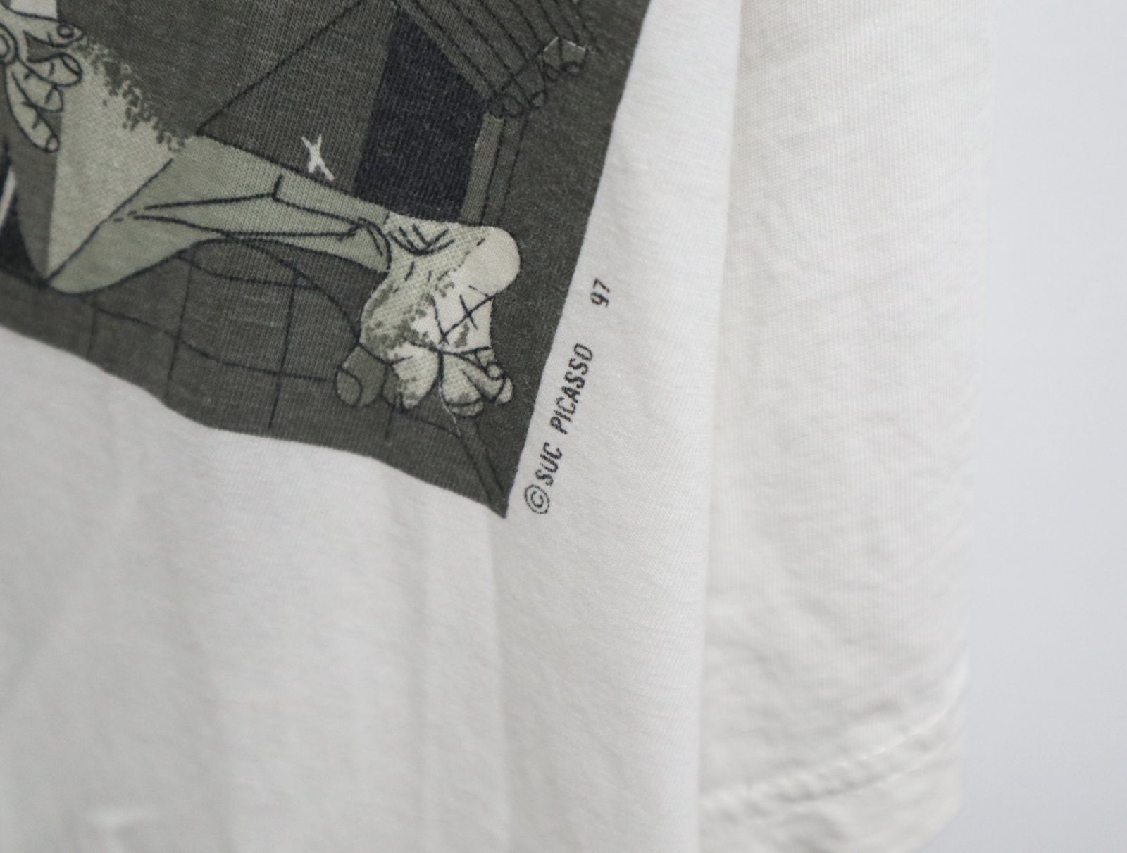 ヴィンテージ 90s ピカソ PICASSO ゲルニカ アートTシャツ サイズXL 