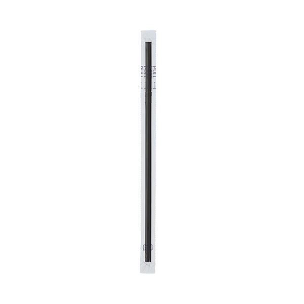 まとめ きんだいフレックスストロー フィルム包装 ブラック GS-42 1パック 500本 ×10セット
