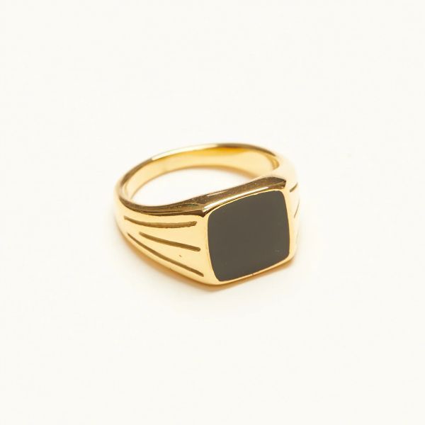 SHAPES STUDIO ◆ ビンテージ シグネット スクエア リング ２色 SHAPES STUDIO】Vintage Squared シグネットリング - メルカリ