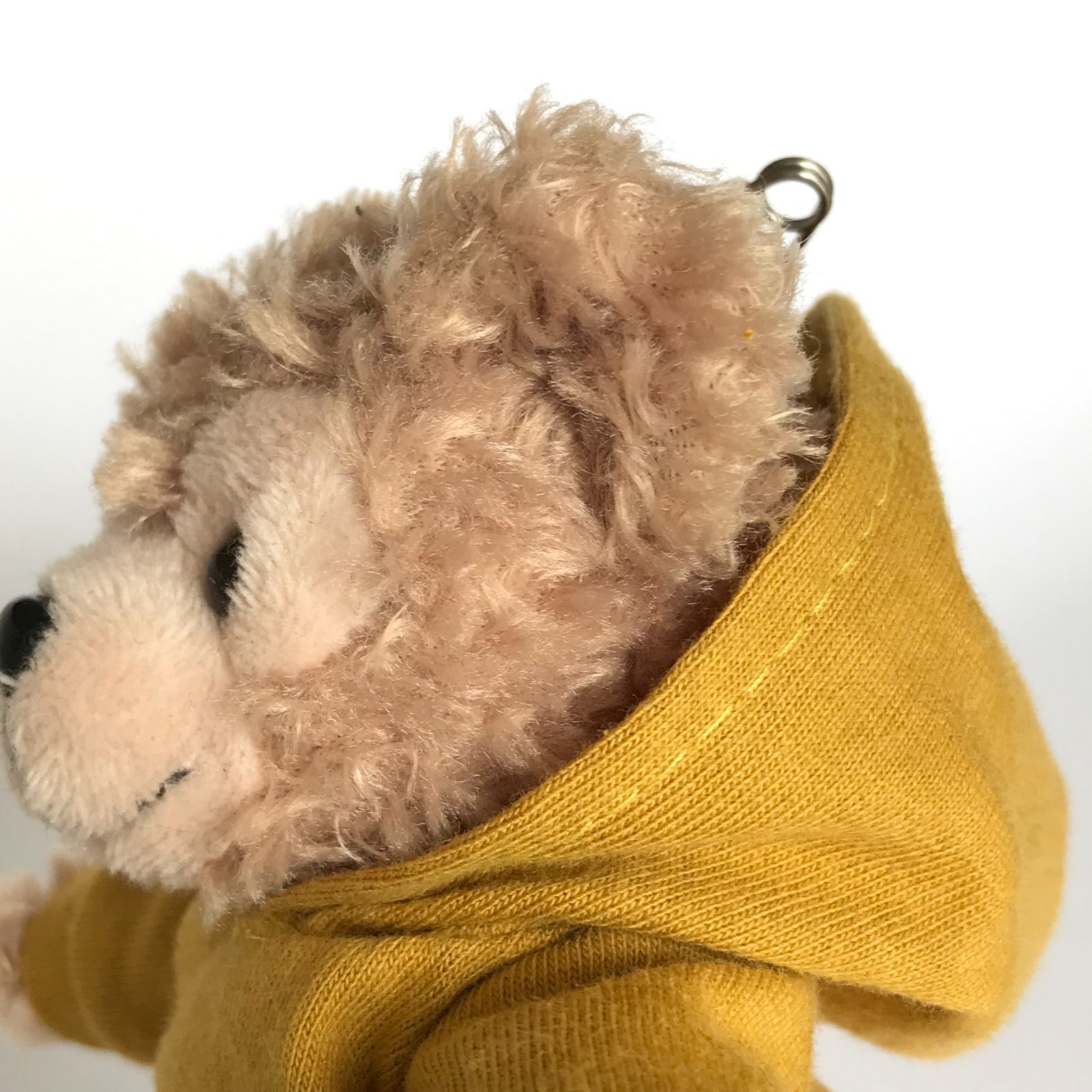 14cmぬいば用【ダッフィーぬいば服2点★コーデセット】ポロシャツ素材白パーカー&チェック柄パンツ        