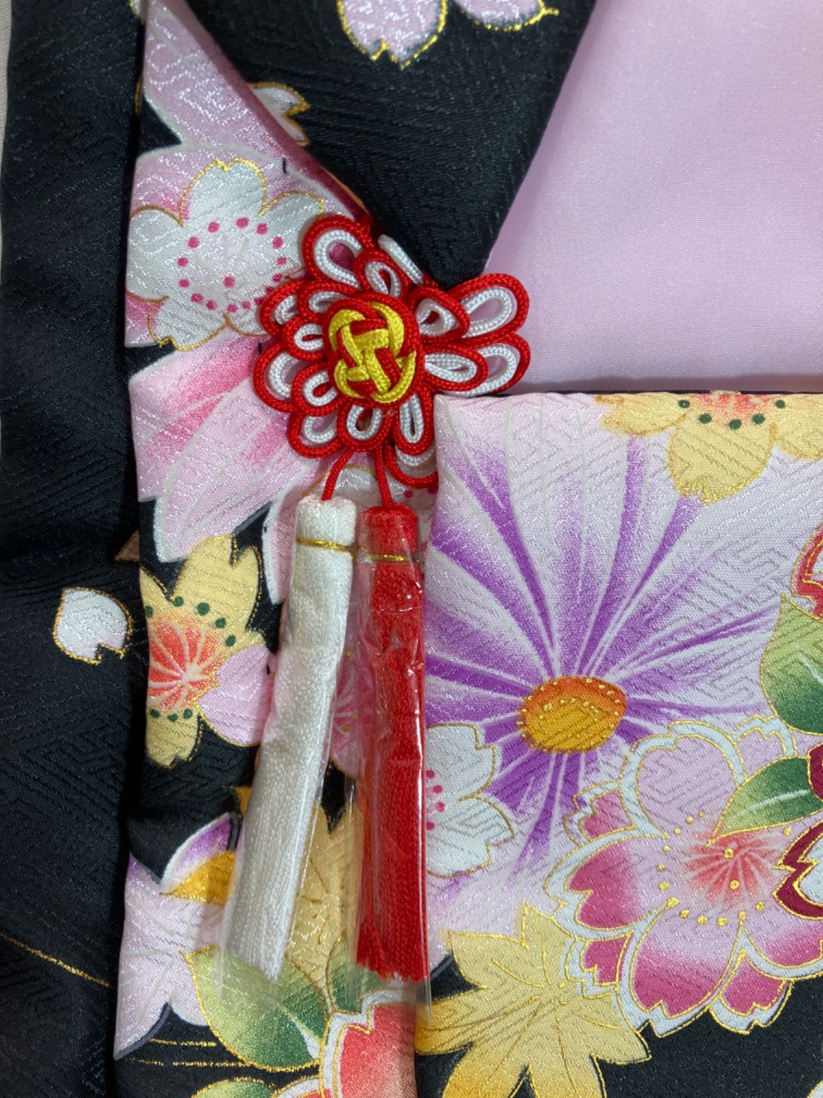 七五三 三歳 女児 被布 着物セット 日本製 綸子地 陽気な天使 NO31082 七五三 三歳 女児 被布 着物セット 日本製 綸子地 陽気な天使 NO31082 三