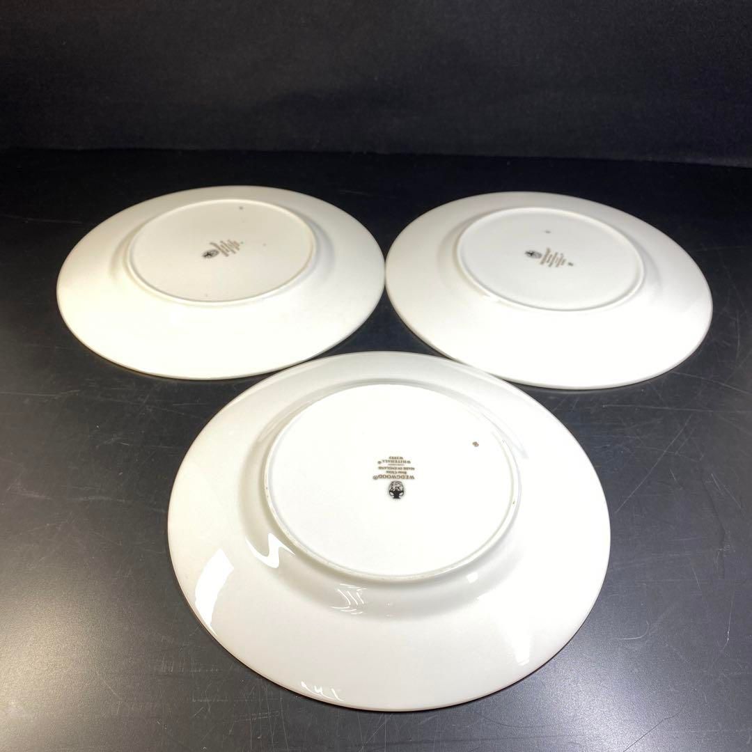 ホワイトホールパウダーブループレート6枚 直径20.5㎝