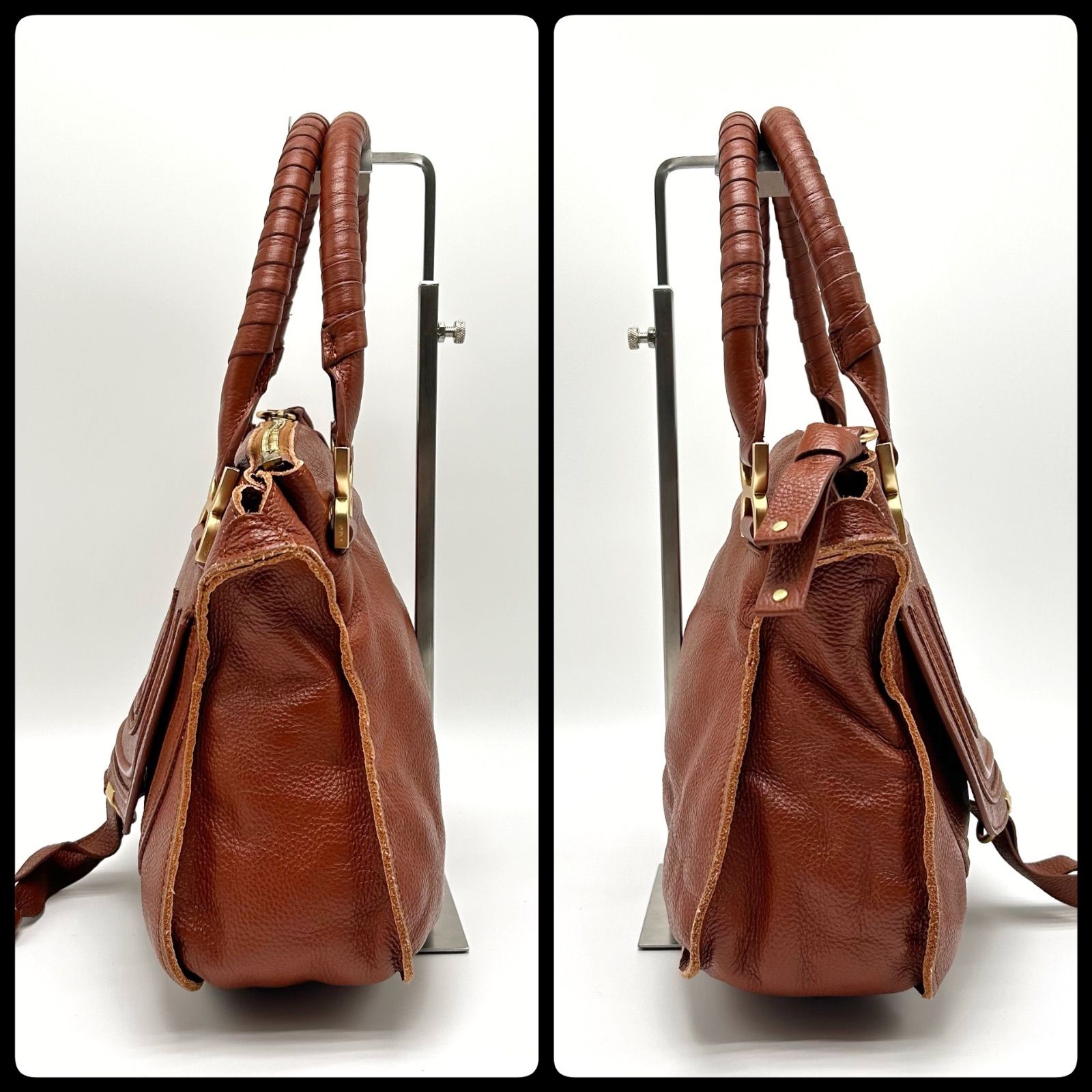 美品 Chloe クロエ マーシー Marcie トートバッグ ハンド ワン 