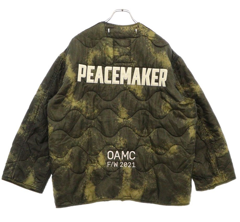 OAMC (オーエーエムシー) 21AW PEACEMAKER LINER ピースマーカー ライナーキルティングジャケット グリーン  OT469000T4 - メルカリ