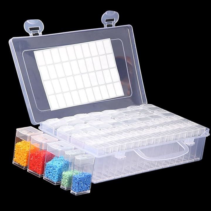Thumbnail of ENN LLC Bead Case Transparent Storage Accessory Small Item Organizer (Large 16, Small 32)