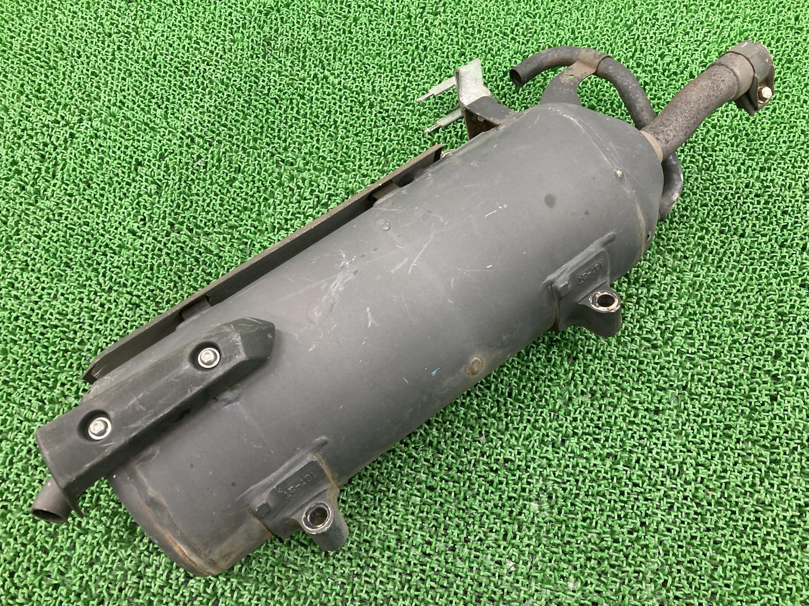 マグザム サイレンサーマフラー 1B75 ヤマハ 純正 中古 バイク 部品 SG21J MAXAM コケキズ無し 希少品 品薄 車検 Genuine