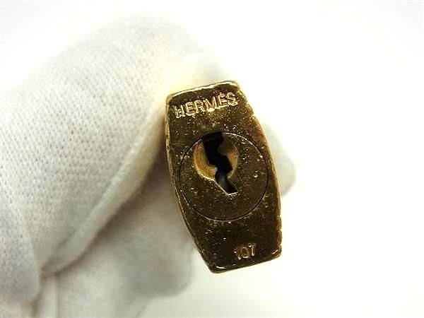 □美品□ HERMES エルメス カデナ 南京錠 パドロック 107 鍵