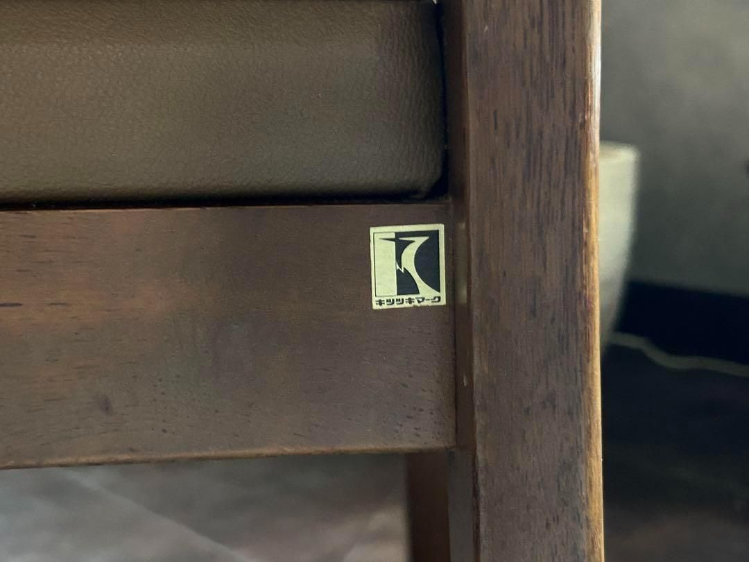 飛騨産業 マルニ木工 ヴィンテージチェア ラタンバックチェア 2脚