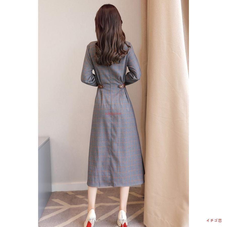シャツワンピース 綿麻