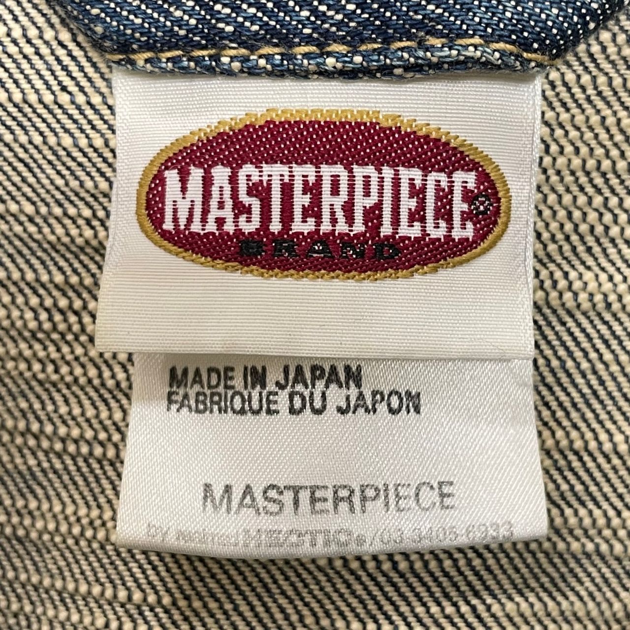 MASTERPIECE スラブ デニムジャケット Gジャン ブルゾン MASTERPIECE スラブ デニムジャケット Gジャン ブルゾン