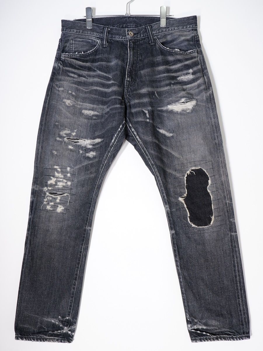 SEQUELシークエル DENIM PANTSブラックデニムSQ-22SS-PT-02【M】【MDNA75763】