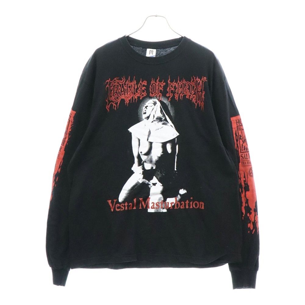 merch cons (マーチコンズ) Cradle Of Filth クレイドル オブ フィルス プリント長袖Tシャツ バンドTシャツ ロンT ブラック