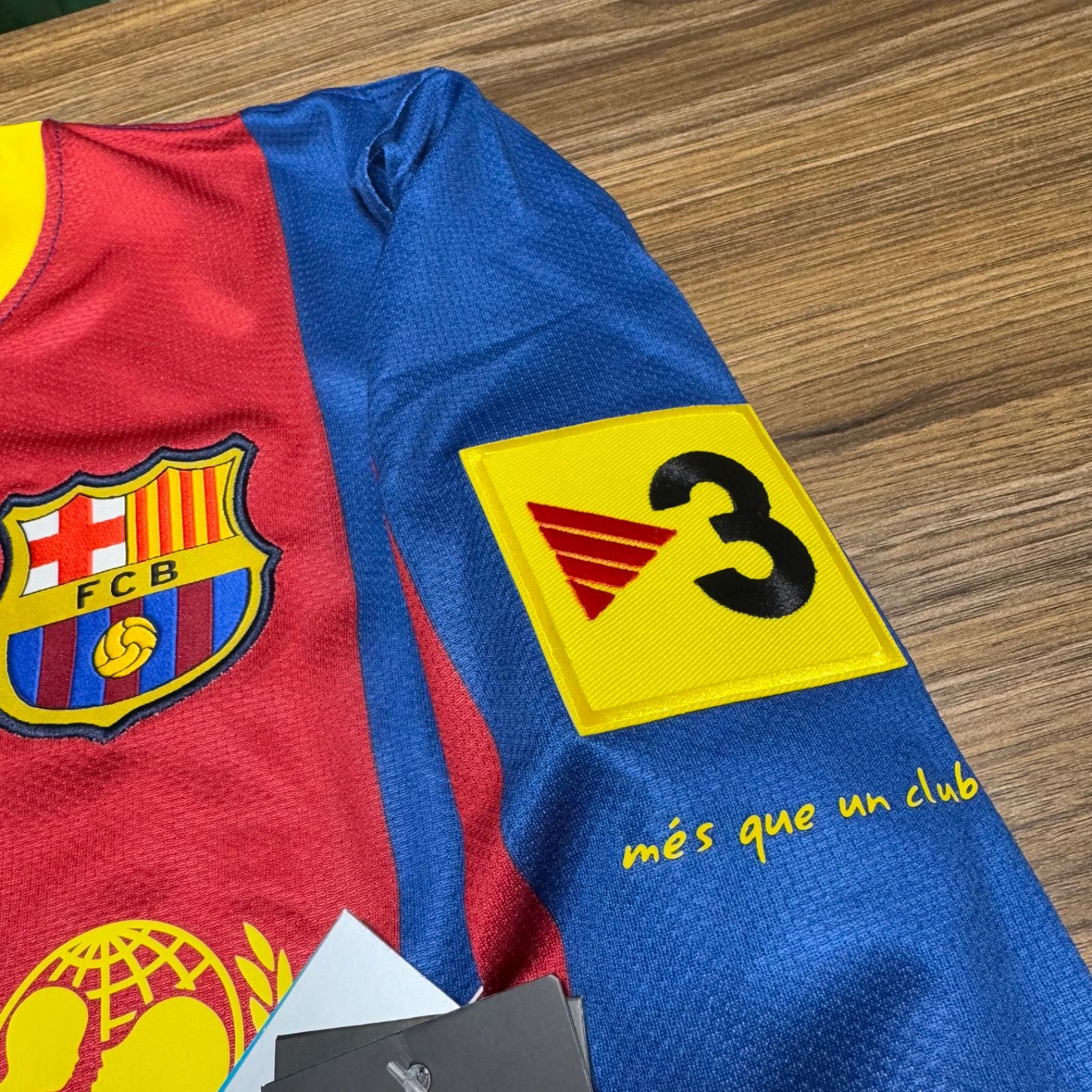 サッカー　ユニフォーム　FCバルセロナ 07-08 リーガ仕様　タグ付 サッカーユニフォームFCバルセロナ 07-08 リーガ仕様タグ付