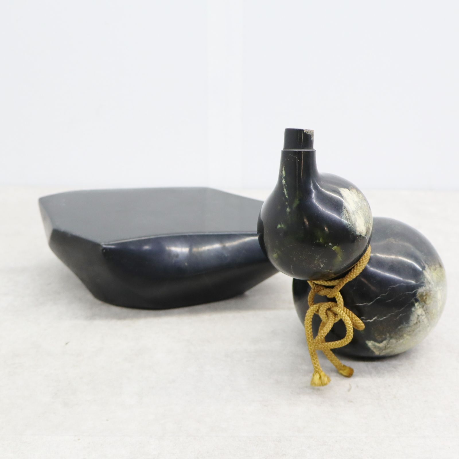 ◇値下げ 骨董 古美術 アンティーク インテリア 置物｜黒大理石  