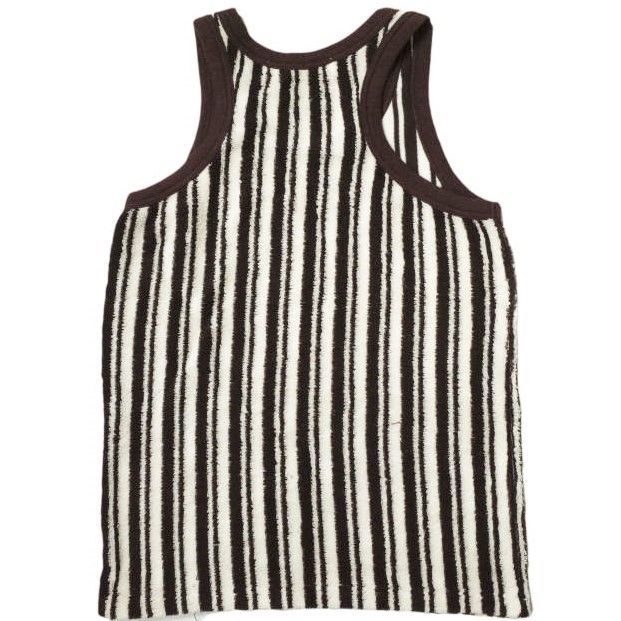 INSCRIRE アンスクリア 19SS 日本製 Pile Border Tank Top