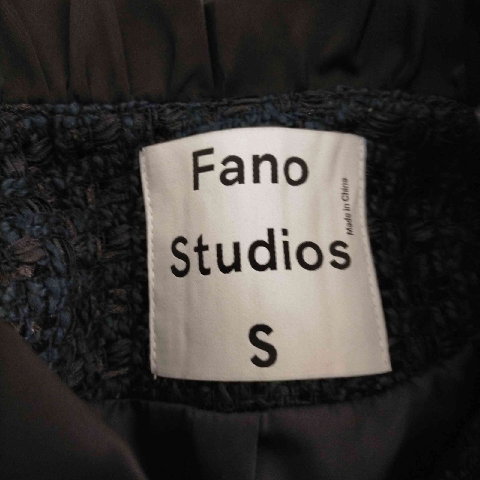 ファノ ストゥディオズ Fano Studios フリルツイードジャケット  