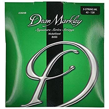 Dean Markley 5弦ベース弦 ニッケル Nickel Steel Bass Signature Series 2604B Medium Light 5 String .045-.128 g6bh9ry