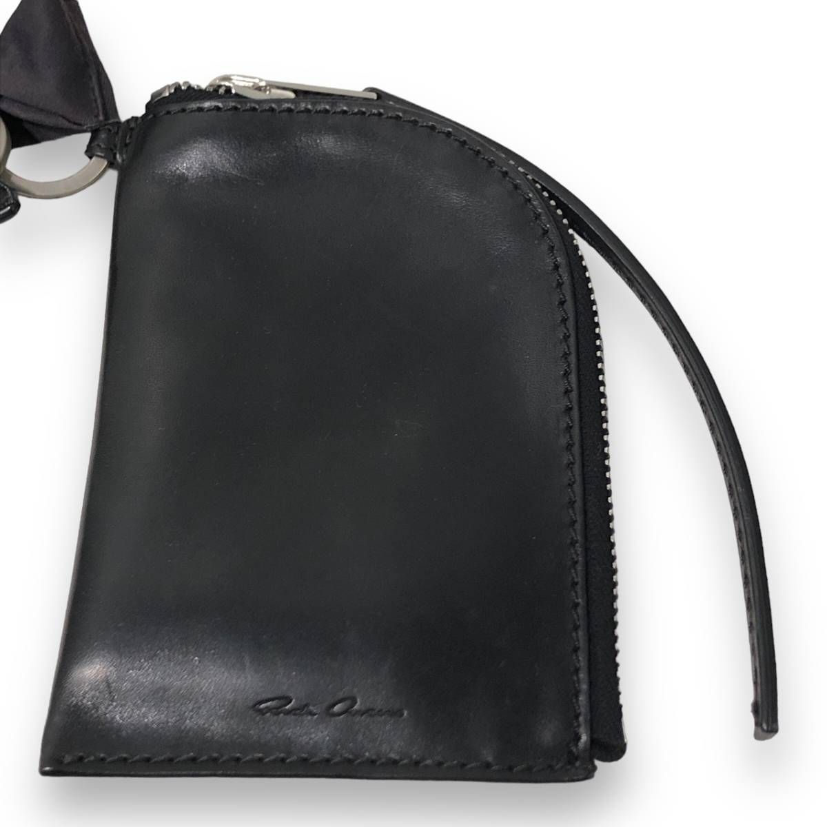 RICK OWENS Necklace Wallet コインケース レザー ブラック リック