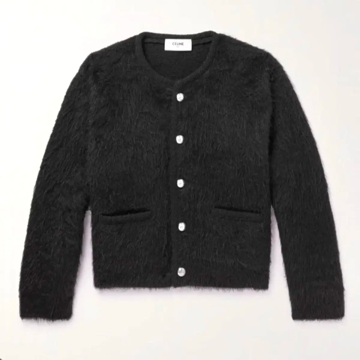 M ） CELINE(セリーヌ) 25ss ブラッシュド モヘア カーディガン
