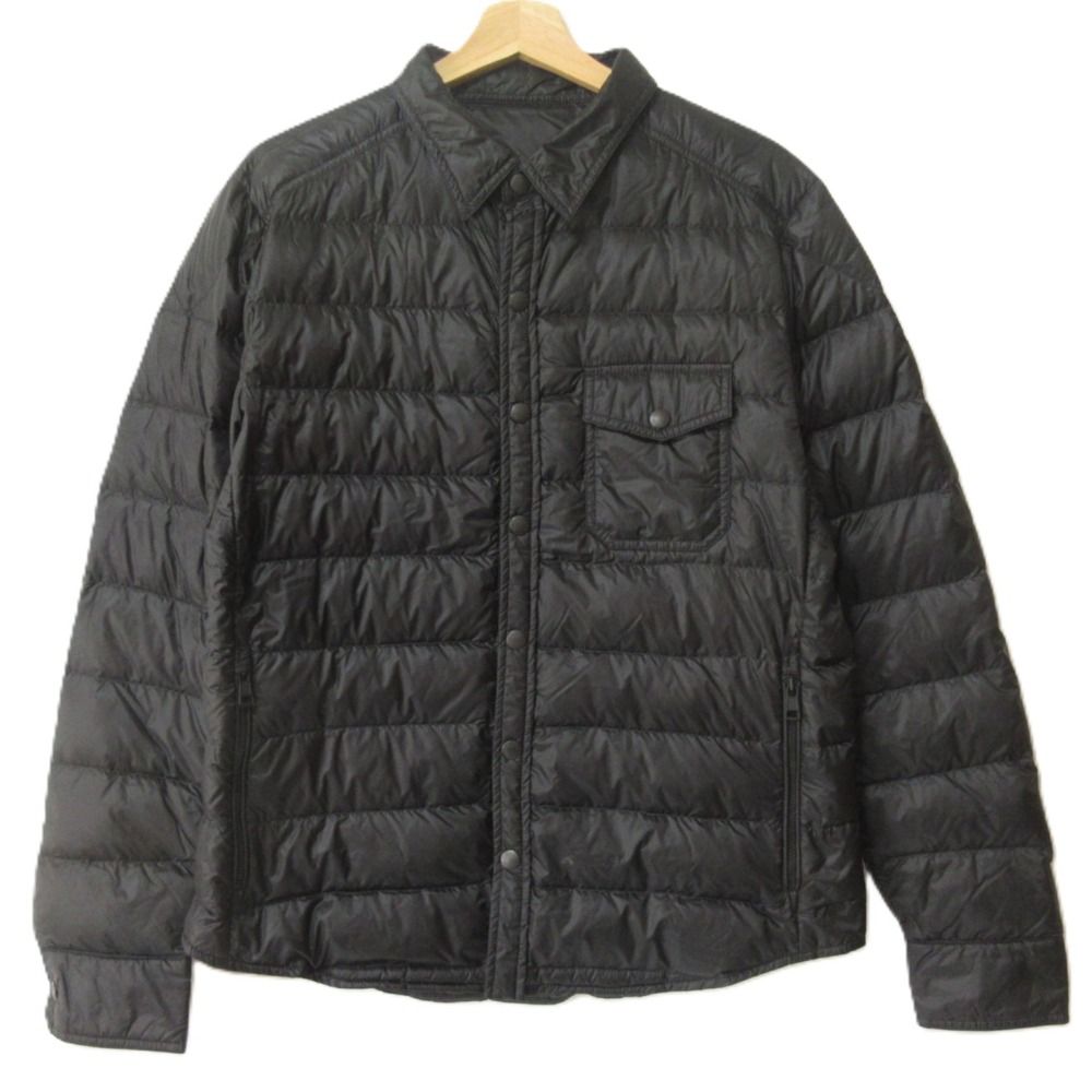 MONCLER モンクレール ALANCOURT ロンハーマン10周年記念 ダウンシャツジャケット E10914135098 C0015 サイズ3 ブラック メンズ 古着