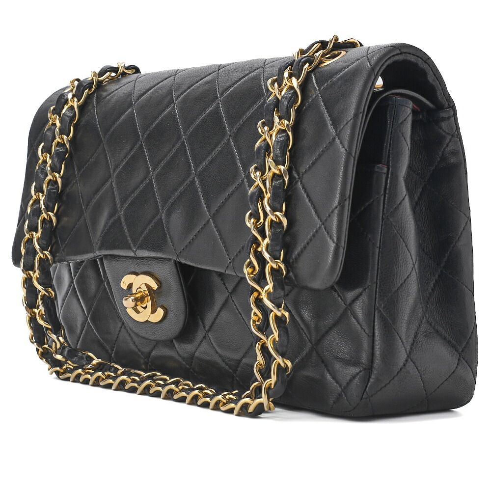 CHANEL シャネル マトラッセ ターンロック ダブルフラップ チェーン