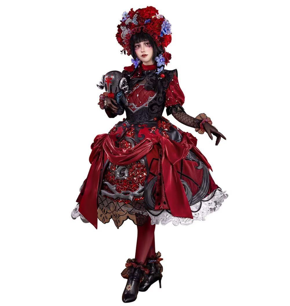 ♥ Emelun 第五人格 少女 ミズ?ボムグラナトプレート 記憶 コスチューム 仮装 舞台演出 イベント 撮影 写真 パーティー ハロウィン用 クリス ハロウィン