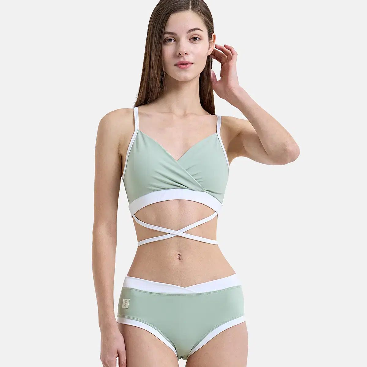 ホット ポールダンス ウェア クロエ セット ／ ソフト ミント S