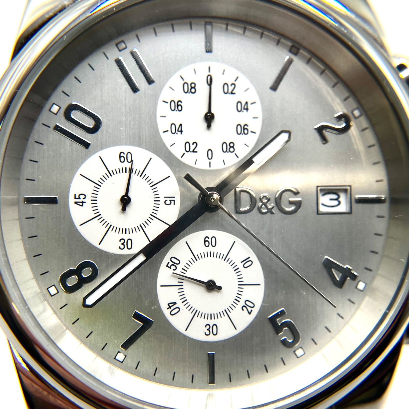 Du0026G TIME ドルガバ SANDPIPERクロノグラフ SSベルト時計 - 腕時計 ...