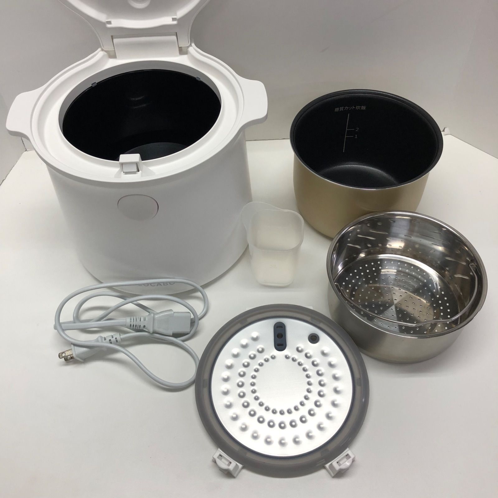 未使用 ロカボ LOCABO 炊飯器 糖質カット 炊飯器 液晶タッチパネル JM 
