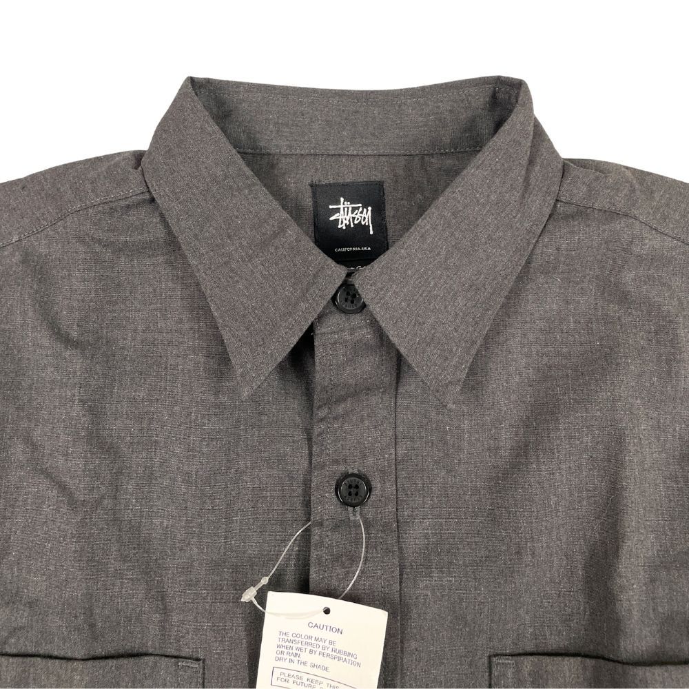 stussy ストゥーシー　work shirt バイクワークシャツ　Lサイズ STUSSY ステューシー KNUCKLED WORK SHIRT バイク プリント