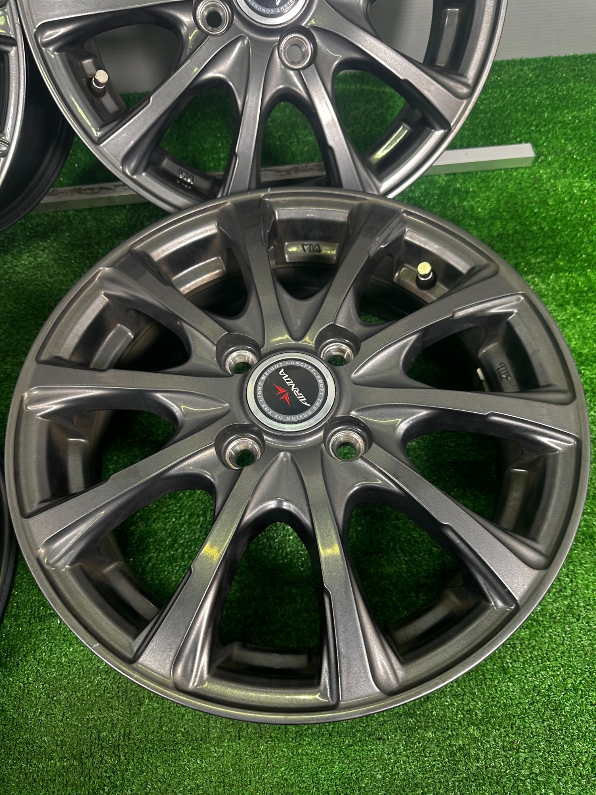 ホンダ純正 MODULO 14インチアルミホイール 4本 HONDA ホンダ Modulo モデューロ ME-009 中古ホイール 4本 4.5J
