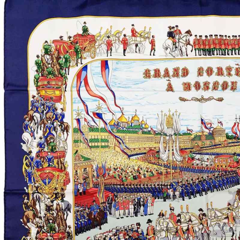 HERMES エルメス カレ90 モスクワ大行進 GRAND CORTEGE A MOSCOU