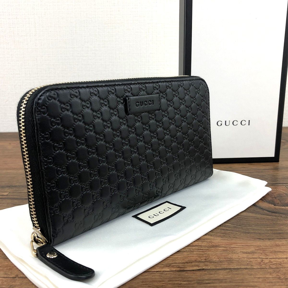 極美品 GUCCI 長財布 マイクログッチシマ 377-