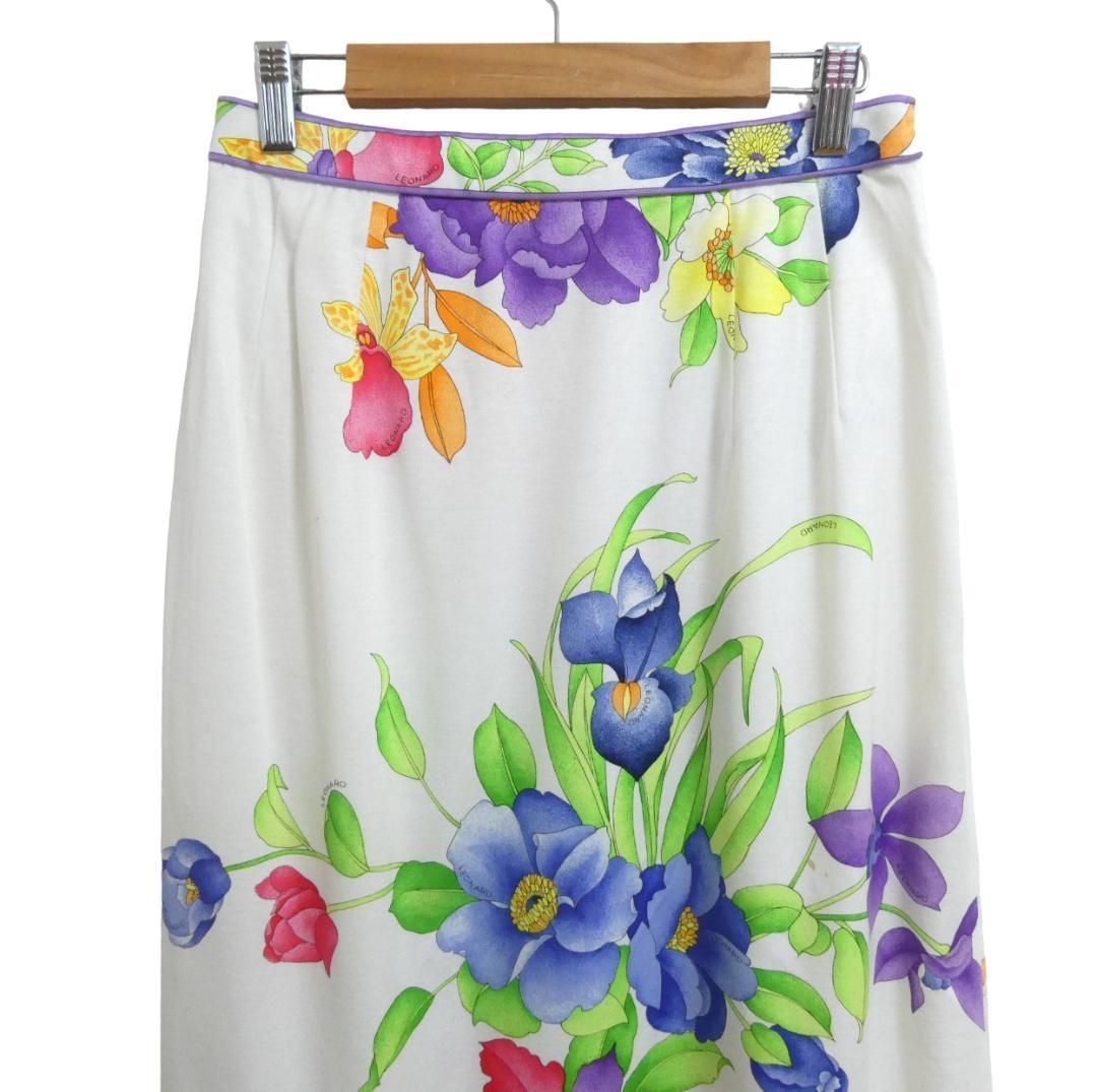 LEONARD FASHION レオナールファッション ウエスト70 ロングスカート