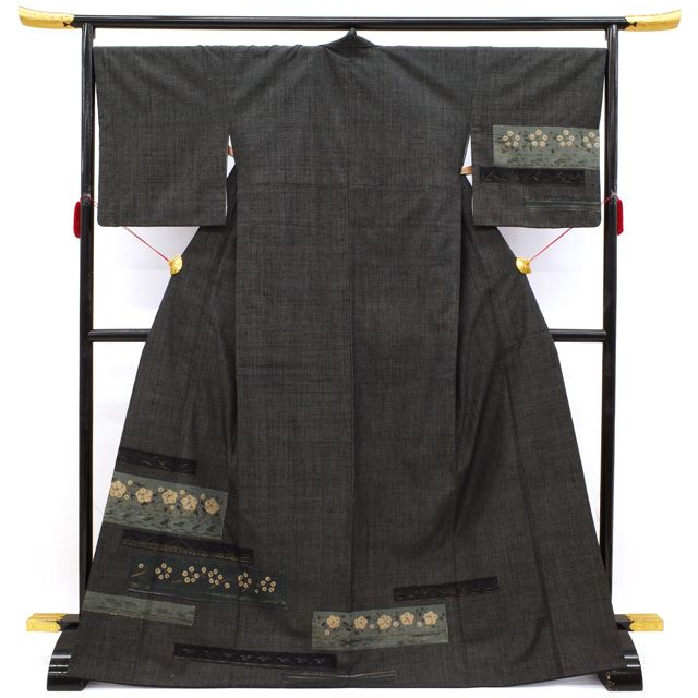 平和屋本店□極上 本場琉球絣 手おり 知念幸助作 やまと誂製 証紙付き