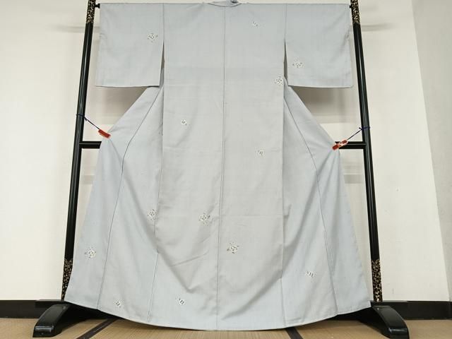 平和屋着物●訪問着 絞り 草花文 正絹 AAAU8446zg
