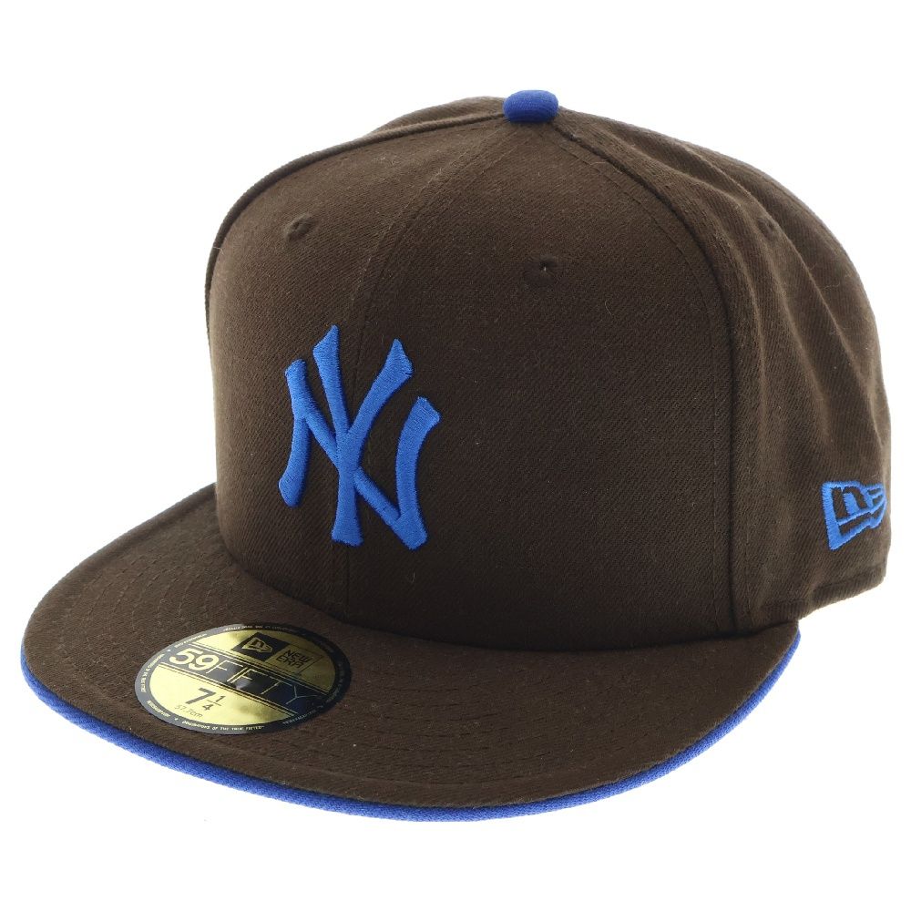 NEW ERA (ニューエラ) NEW YORK YANKEES 59FIFTY CAP ニューヨークヤンキース ベースボールキャップ 帽子 ブラウン/ブルー