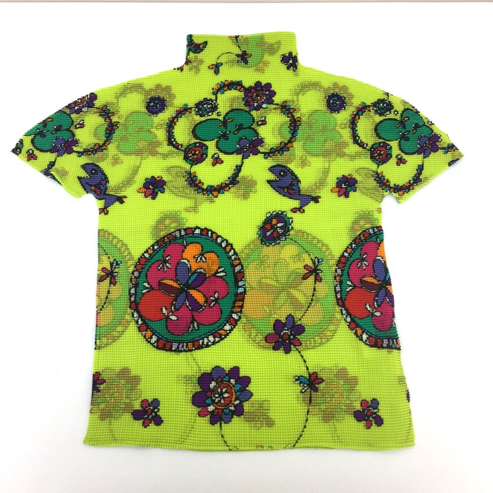 イッセイミヤケ ミーISSEY MIYAKE me ブロックチェックプリント