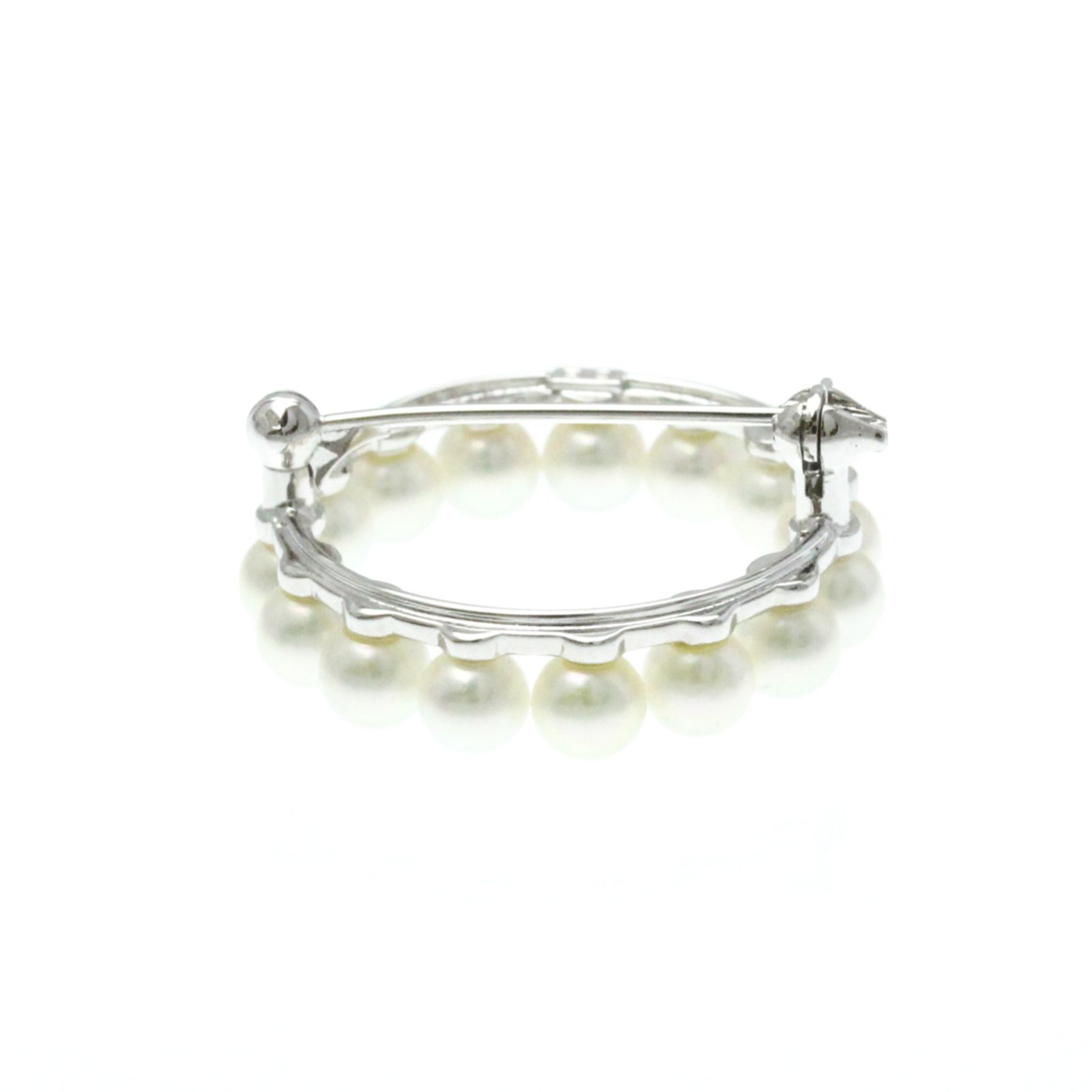 ミキモト(Mikimoto) パール ブローチ シルバー 真珠 ブローチ