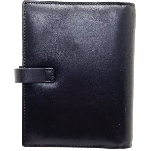 グッチ 手帳カバー ロゴ アジェンダ レザー 革 ダークブラウン 濃茶 こげ茶 031 8661 GUCCI ロゴプレート システム手帳カバー ダイアリー アドレス帳 メモ帳 ノートカバー 6穴式 ブランド小物