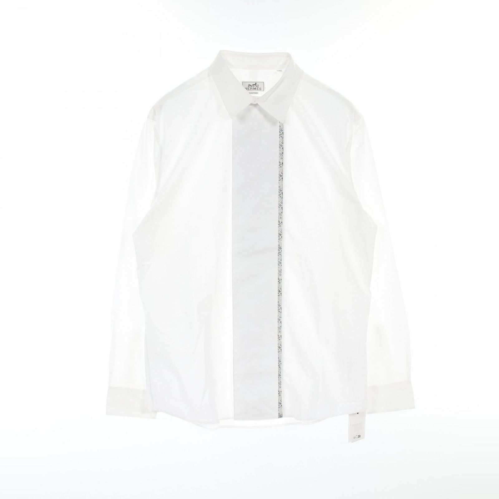 HERMES エルメス CONTRASTE IMPRIME 長袖シャツ