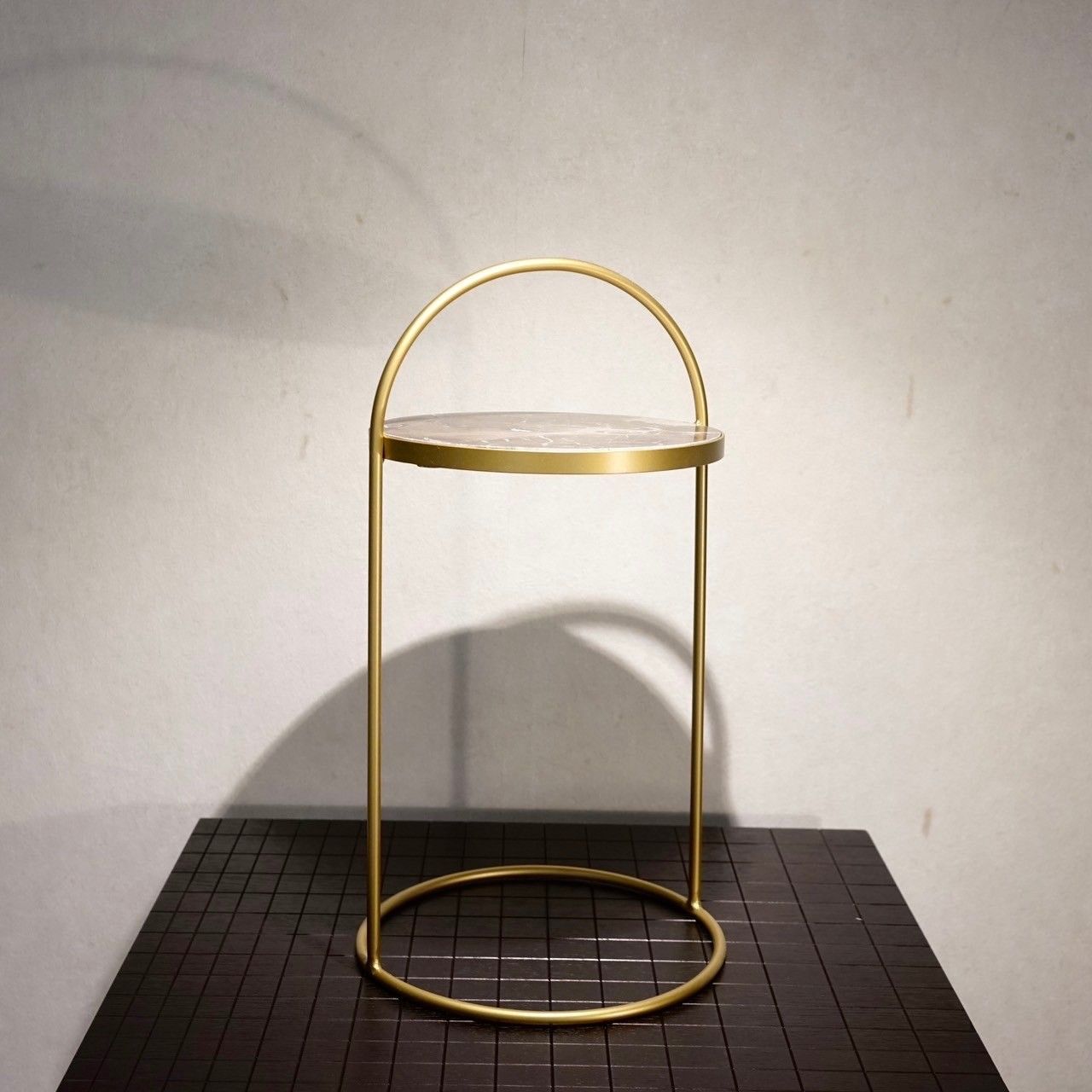 ザラホーム サイドテーブル 大理石 円形テーブル コーヒーテーブル シンプル モダン 北欧