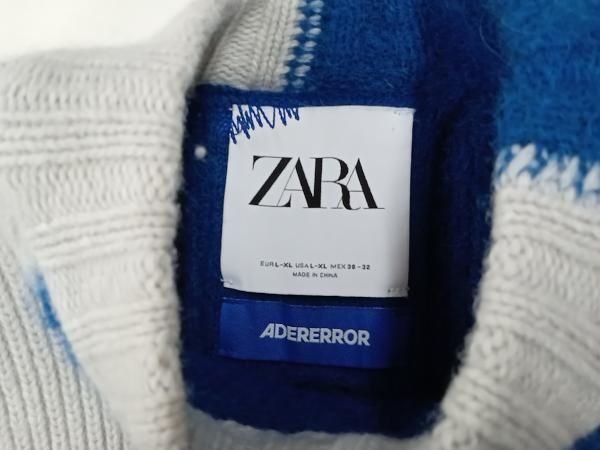 ZARA×ADERERROR／パッチワークオーバーサイズニット／9598/009