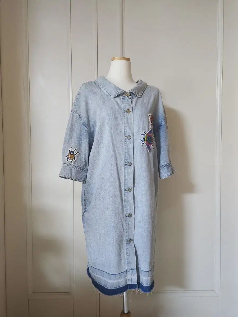O 2nd オッズセカンド デニム シャツワンピース