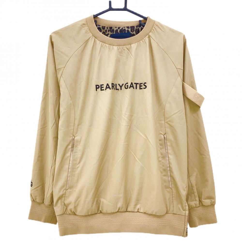 【超美品】パーリーゲイツ スニード ベージュ 内側レオゴルフ 蓄熱裏地 ブルゾン レディース 1(M) ゴルフウェア サンプル品 PEARLY GATES