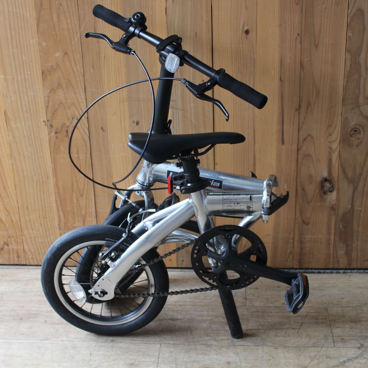 491)【川崎から出品/参考価格50,000円】14型 折りたたみ自転車 レジェリア14 シルバー LEGGERIA 491)【川崎から出品/参考価格50,000円】14型 折りたたみ自転車