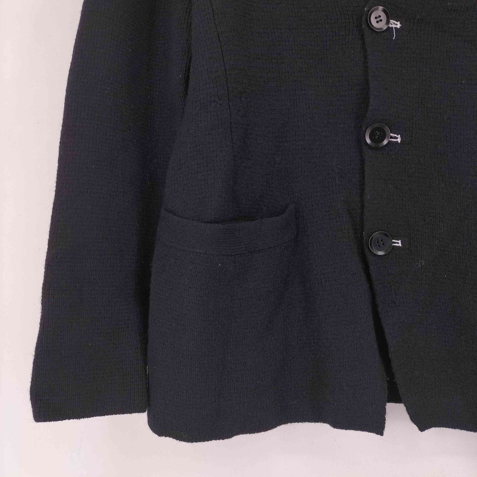 Yohji Yamamoto POUR HOMME ウールニットジャケット ヨウジヤマモトプールオム Yohji Yamamoto POUR HOMME ウールニット