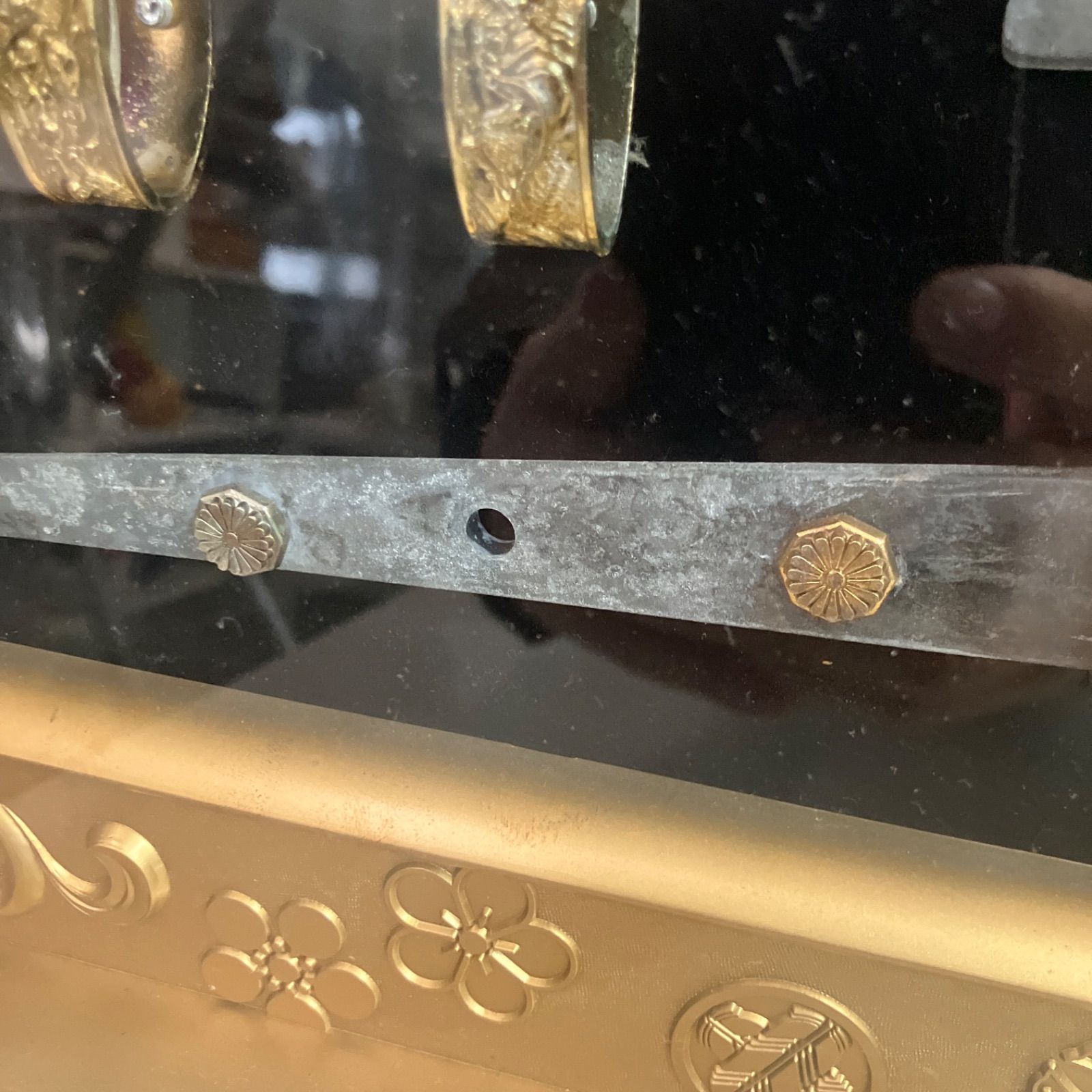 日本刀レプリカ 越中守正俊 模造刀 鍔 美術工芸品 刀剣額