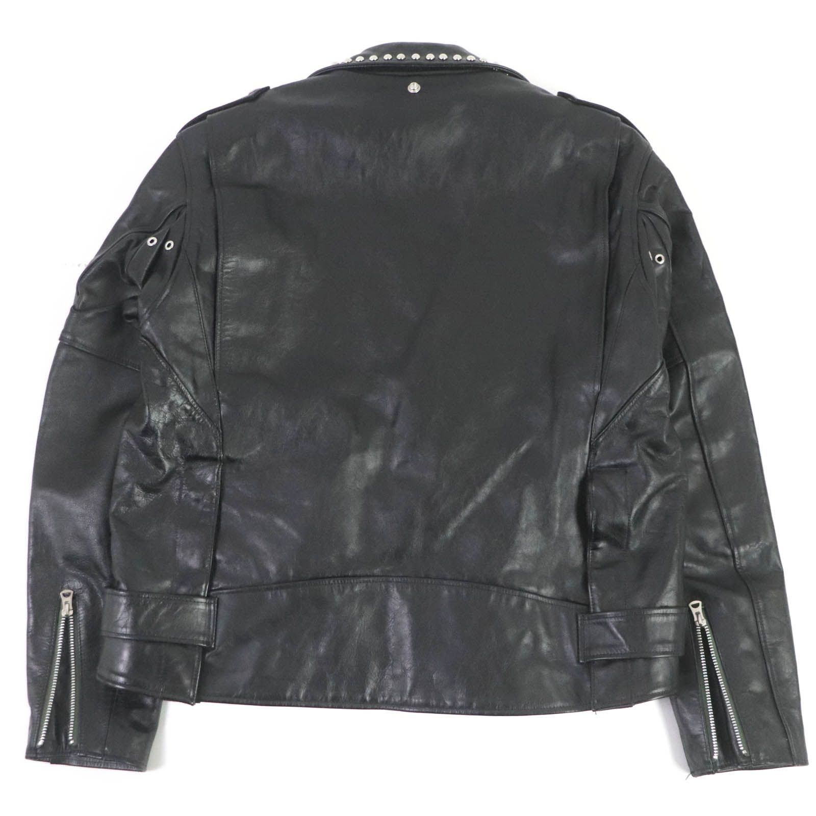極美品□Sacai サカイ Schott 2022年製 22-02876M レザー