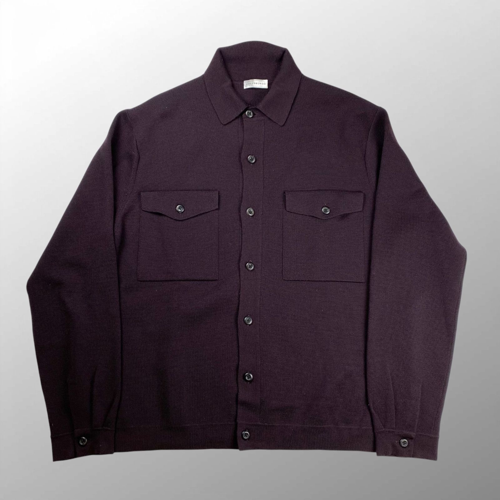 美品】 STRASBURGO ストラスブルゴ / ニットジャケット ダーク
